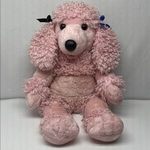 Retiered Build A Bear Pink Plush Poodle Dog